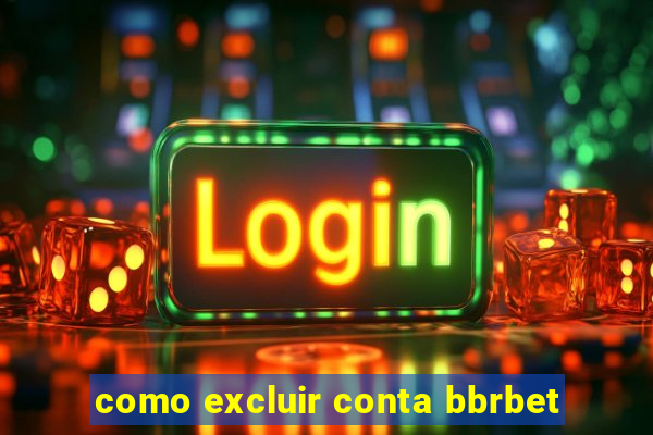 como excluir conta bbrbet